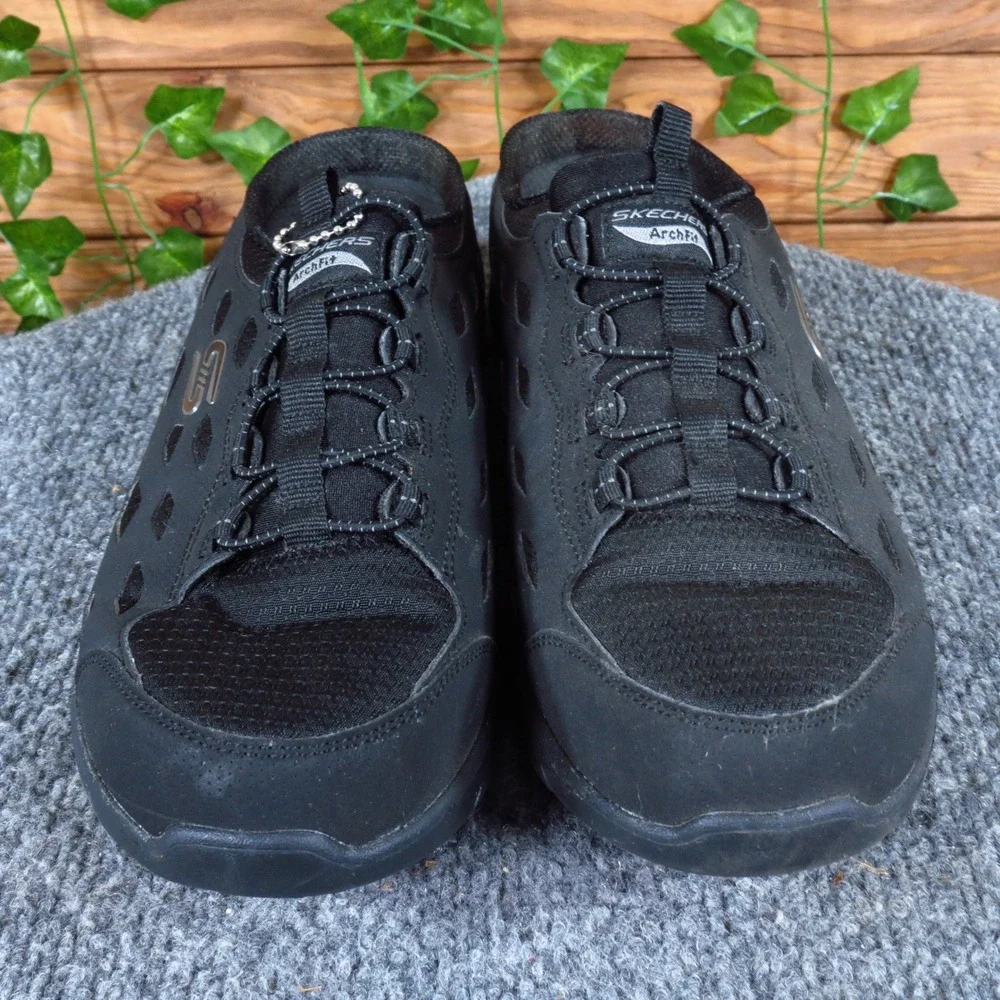 Skechers‎ Arch Fit Lucky Breeze Women's Size 9 Black Fabric Sneakers Comfort